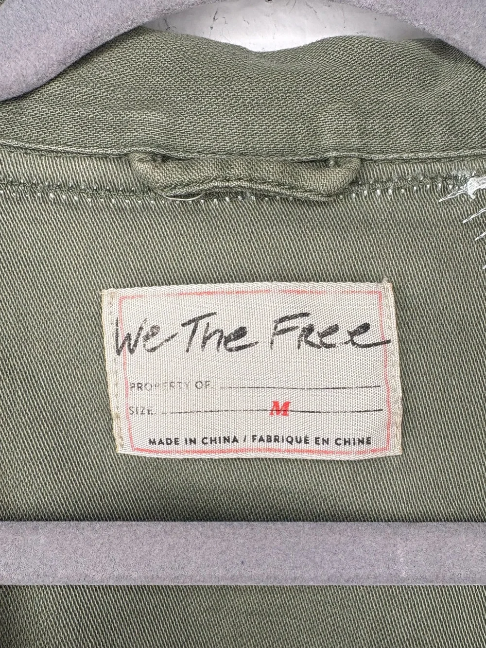 Free People We The Free Patriotic Spruce USA Patchwork Military Jacket oversized - Picture 6 of 16